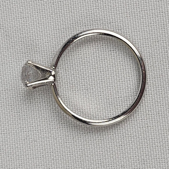 Vintage Faux Diamond Ring Size 9.5 - Picture 6 of 8